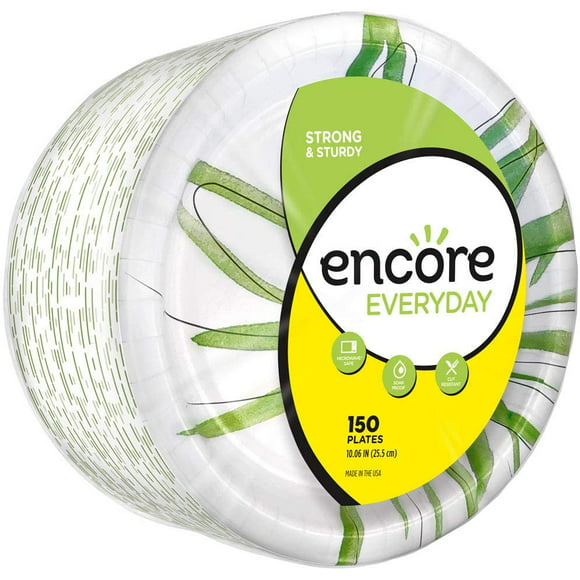 Encore Ultra Paper Plates 372 Count 10.06 Inch